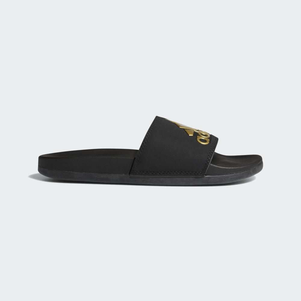 Adidas Women's Adilette Comfort Slides Black/Gold Metal Ireland B41742